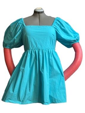 “A NEW DAY” puffed sleeve, “backless” dress sz XL